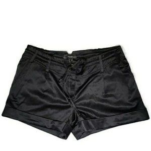 MNG • Suit Belted Cuffed Shorts • New/Black/6